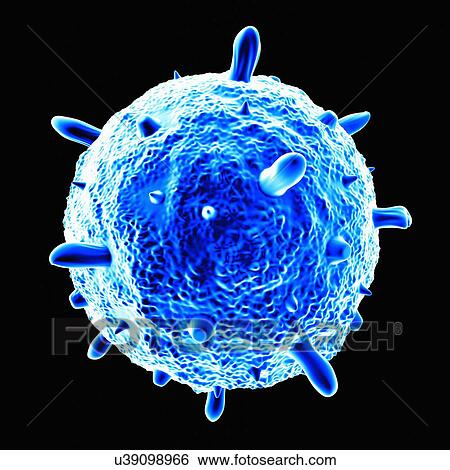 Stock Illustration - Influenza, artwork. Fotosearch