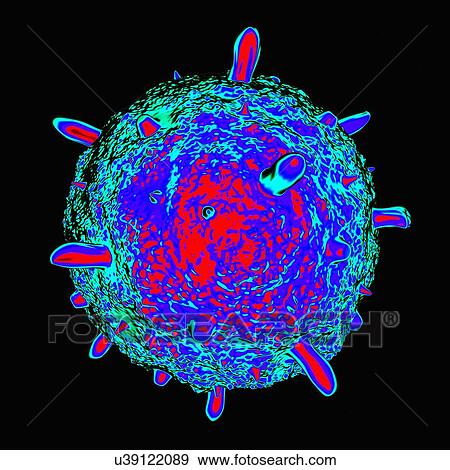 Stock Illustration - Influenza, artwork. Fotosearch