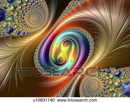 Clipart - Julia-set fractal. Fotosearch