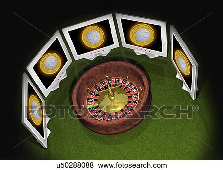 Roulette wheel and bitcoins View Large Illustration Stock Illustration - Roulette wheel and bitcoins. Fotosearch