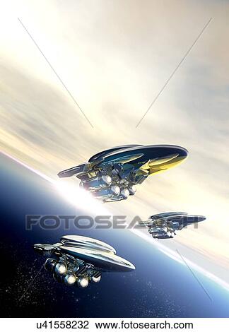 Drawing - Space tourism. Fotosearch