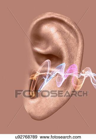 Stock Illustration - Synaesthesia, conceptual artwork. Fotosearch