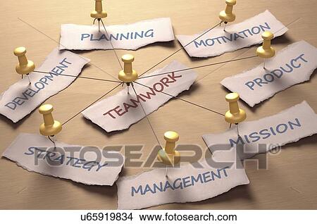 Stock Illustration - Teamwork, artwork. Fotosearch