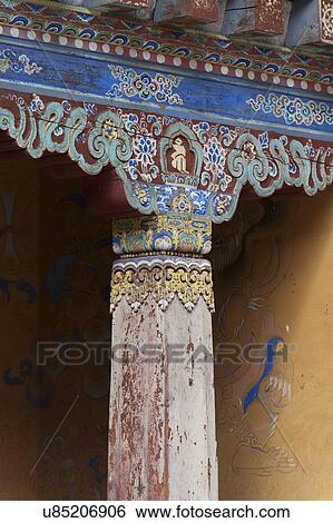 Architectural detail at Wangdichholing Palace, Chokhor Valley, Bumthang District, Bhutan View Large Photo Image Stock Photograph - Architectural detail at Wangdichholing Palace, Chokhor Valley, Bumthang District, Bhutan. Fotosearch