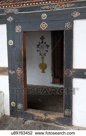 Architectural detail of a doorway at Trongsa Dzong, Trongsa, Bhutan View Large Photo Image Stock Image - Architectural detail of a doorway at Trongsa Dzong, Trongsa, Bhutan. Fotosearch