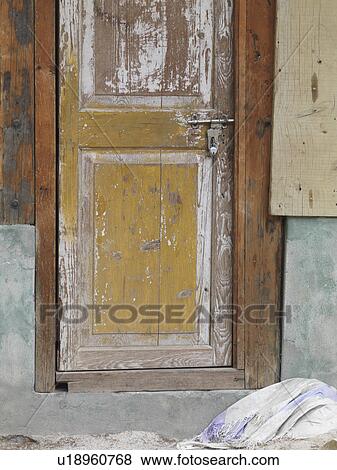Close-up of a closed door, Thimphu, Bhutan View Large Photo Image Stock Photo - Close-up of a closed door, Thimphu, Bhutan. Fotosearch