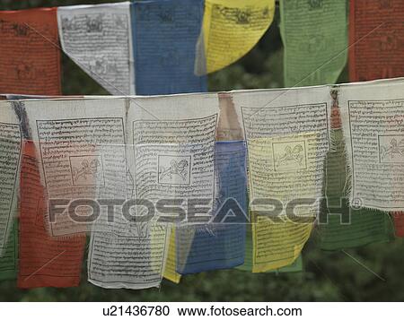 Close-up of prayer flags at Tango Goemba, Thimphu, Bhutan View Large Photo Image Stock Image - Close-up of prayer flags at Tango Goemba, Thimphu, Bhutan. Fotosearch