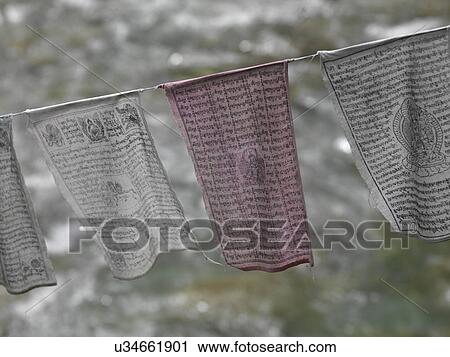 Close-up of prayer flags at Tango Goemba, Thimphu, Bhutan View Large Photo Image Stock Image - Close-up of prayer flags at Tango Goemba, Thimphu, Bhutan. Fotosearch