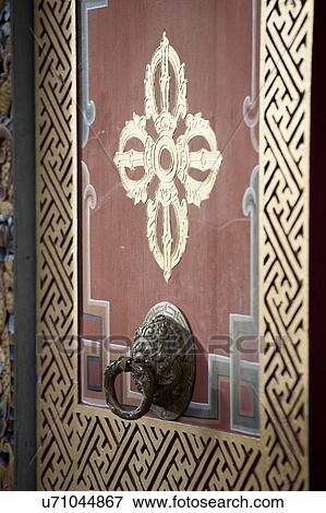 Detail of an ornate door, Thimphu, Bhutan View Large Photo Image Stock Photo - Detail of an ornate door, Thimphu, Bhutan. Fotosearch