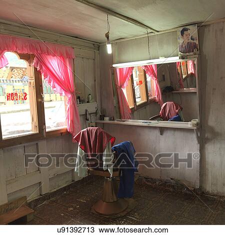 Empty chair in a barber shop, Chokhor Town, Bumthang District, Bhutan View Large Photo Image Stock Image - Empty chair in a barber shop, Chokhor Town, Bumthang District, Bhutan. Fotosearch