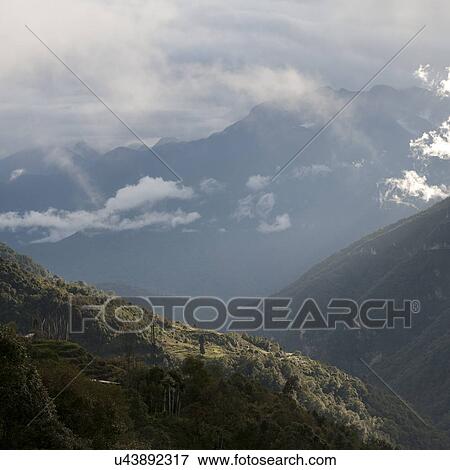 Stock Photo - Landscape of Trongsa District in Bhutan. Fotosearch