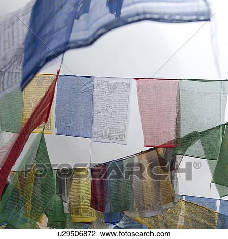 Low angle view of prayer flags at Taktsang Monastery, Paro Valley, Paro District, Bhutan View Large Photo Image Stock Image - Low angle view of prayer flags at Taktsang Monastery, Paro Valley, Paro District, Bhutan. Fotosearch