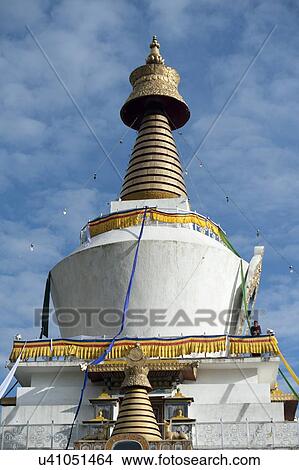 Picture - National Memorial Chorten, Thimphu, Bhutan. Fotosearch
