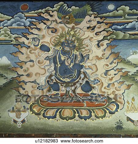 Painting of God Vaishravana in Tamshing Goemba, Chokhor Valley, Bumthang District, Bhutan View Large Photo Image Stock Image - Painting of God Vaishravana in Tamshing Goemba, Chokhor Valley, Bumthang District, Bhutan. Fotosearch