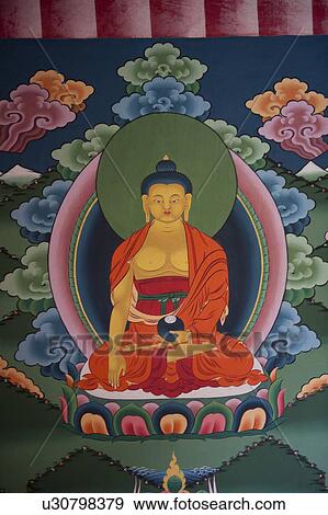 Paintings of Lord Buddha in Tamchhog Lhakhang, Paro Valley, Paro District, Bhutan View Large Photo Image Stock Photo - Paintings of Lord Buddha in Tamchhog Lhakhang, Paro Valley, Paro District, Bhutan. Fotosearch