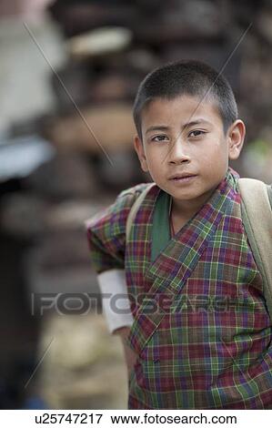 Portrait of a boy, Punakha District, Bhutan View Large Photo Image Stock Photo - Portrait of a boy, Punakha District, Bhutan. Fotosearch
