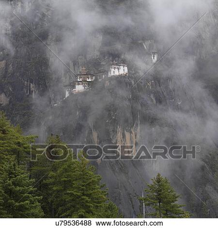 Stock Photo - Taktsang Monastery, Paro Valley, Paro District, Bhutan. Fotosearch