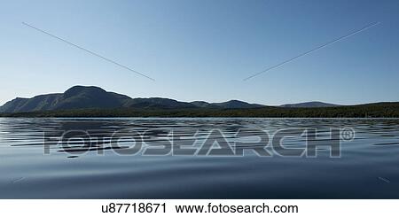 Stock Image - Trout River Pond in Gros Morne National Park, Newfoundland and Labrador, Canada. Fotosearch