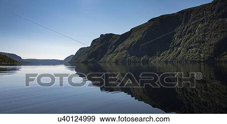 Stock Photo - Trout River Pond in Gros Morne National Park, Newfoundland and Labrador, Canada. Fotosearch