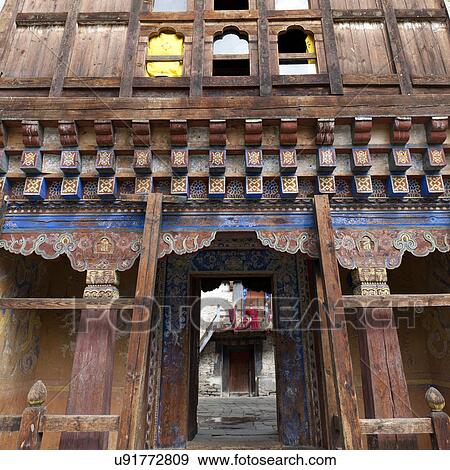 Wangdichholing Palace Bumthang District, Chokhor Valley, Bhutan View Large Photo Image Stock Photo - Wangdichholing Palace Bumthang District, Chokhor Valley, Bhutan. Fotosearch
