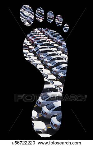 Cars parked in footprints over black background View Large Photo Image Stock Image - Cars parked in footprints over black background. Fotosearch