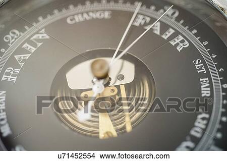Picture - Close-up of boat barometer. Fotosearch
