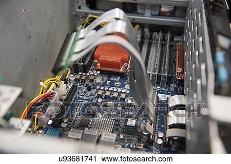 Close-up of computer motherboard in manufacturing industry View Large Photo Image Stock Image - Close-up of computer motherboard in manufacturing industry. Fotosearch