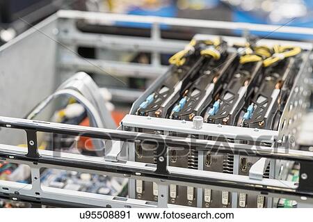 Close-up of video cards in computer manufacturing industry View Large Photo Image Stock Image - Close-up of video cards in computer manufacturing industry. Fotosearch