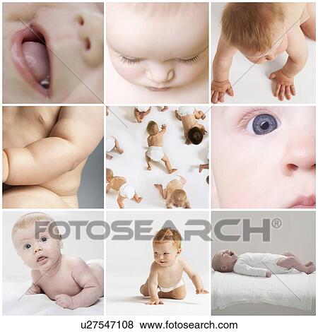Collage of baby girls and boys View Large Photo Image Stock Photo - Collage of baby girls and boys. Fotosearch