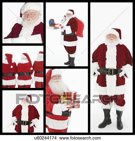 Collage of men dressed at Santa Clause View Large Photo Image Picture - Collage of men dressed at Santa Clause. Fotosearch