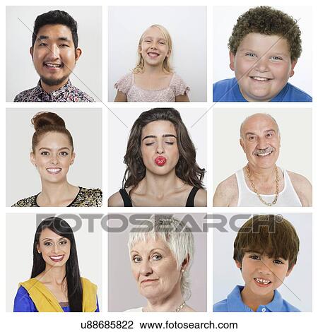 Collage of multiethnic people View Large Photo Image Stock Image - Collage of multiethnic people. Fotosearch