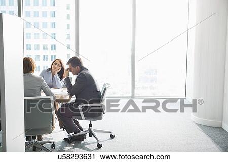 Exhausted businesspeople in meeting View Large Photo Image Stock Image - Exhausted businesspeople in meeting. Fotosearch