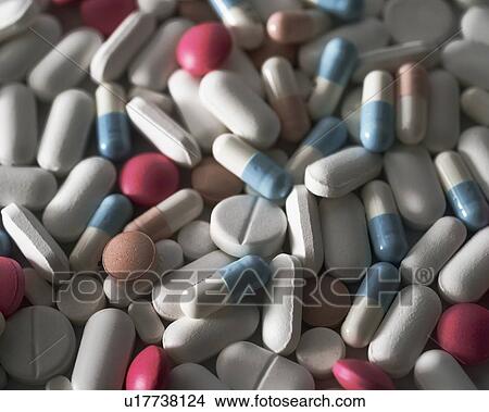 Picture - Assorted pills. Fotosearch