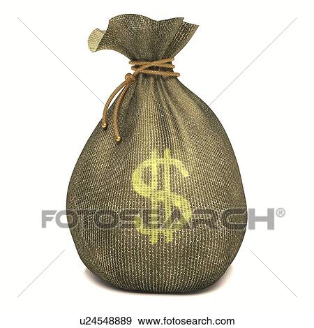 Bag with US dollar sign, illustration View Large Illustration Stock Illustration - Bag with US dollar sign, illustration. Fotosearch