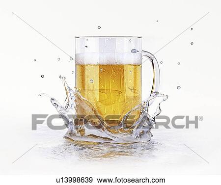 Beer glass, artwork View Large Illustration Stock Illustration - Beer glass, artwork. Fotosearch