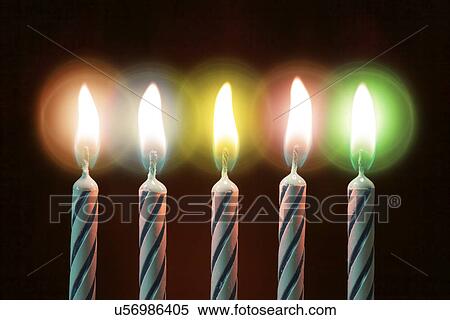 Stock Photography - Birthday candles. Fotosearch