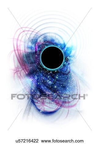 Black hole, illustration View Large Illustration Drawing - Black hole, illustration. Fotosearch