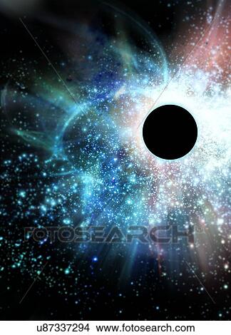 Stock Illustration - Black hole. Fotosearch