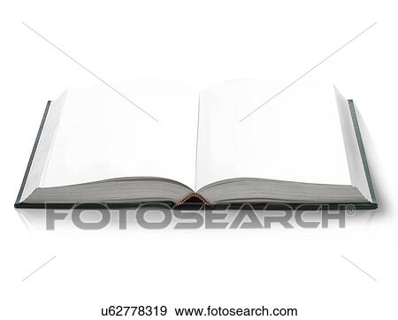 Stock Illustration - Blank open book, artwork. Fotosearch
