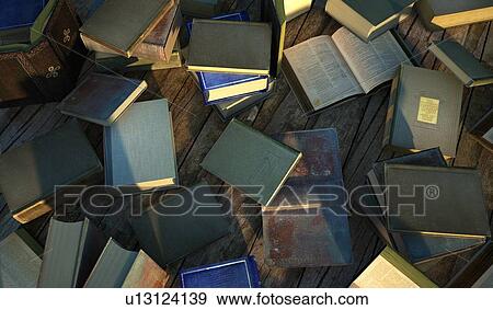 Stock Illustration - Books, artwork. Fotosearch