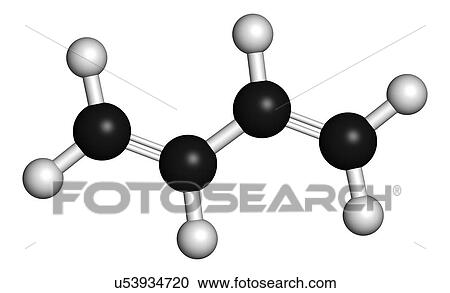 Butadiene synthetic rubber molecule View Large Illustration Clipart - Butadiene synthetic rubber molecule. Fotosearch