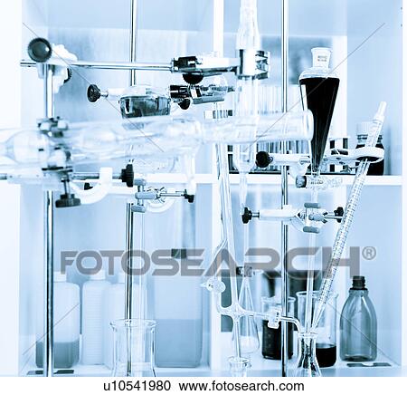 Chemistry equipment set up in the lab View Large Photo Image Stock Image - Chemistry equipment set up in the lab. Fotosearch