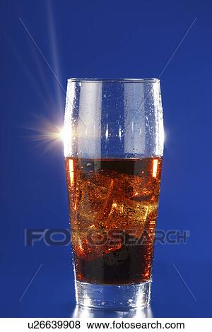 Cola drink in a glass View Large Photo Image Stock Photo - Cola drink in a glass. Fotosearch