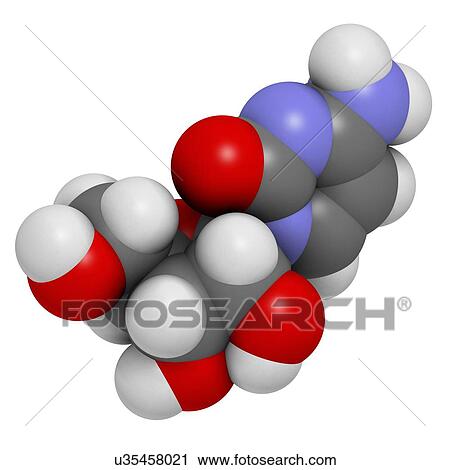 Clip Art - Cytidine molecule. Fotosearch
