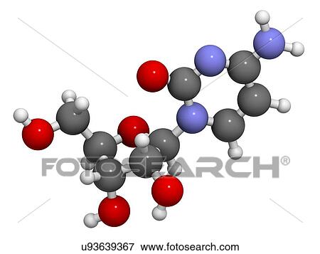 Stock Illustration - Cytidine molecule. Fotosearch