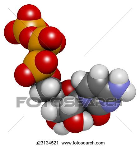 Cytidine triphosphate molecule View Large Illustration Clip Art - Cytidine triphosphate molecule. Fotosearch