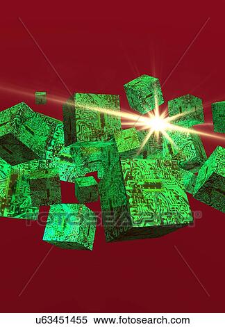 Stock Illustration - Data storage, artwork. Fotosearch