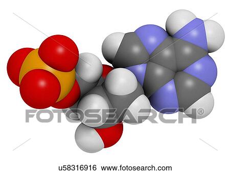 Stock Illustration - Deoxyadenosine monophosphate molecule. Fotosearch