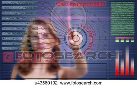 DNA sequence generator View Large Photo Image Stock Image - DNA sequence generator. Fotosearch