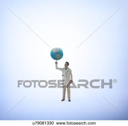 Doctor holding planet Earth, artwork View Large Illustration Clipart - Doctor holding planet Earth, artwork. Fotosearch